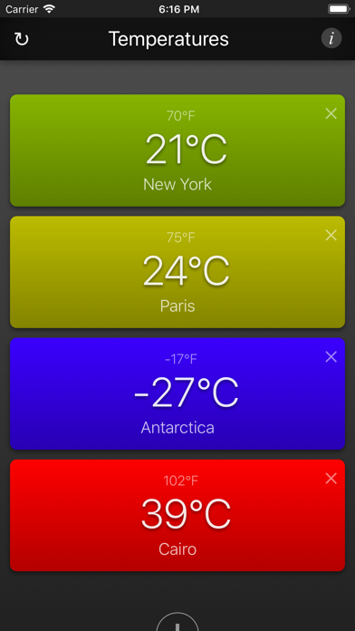 Temperatures App screenshot 5
