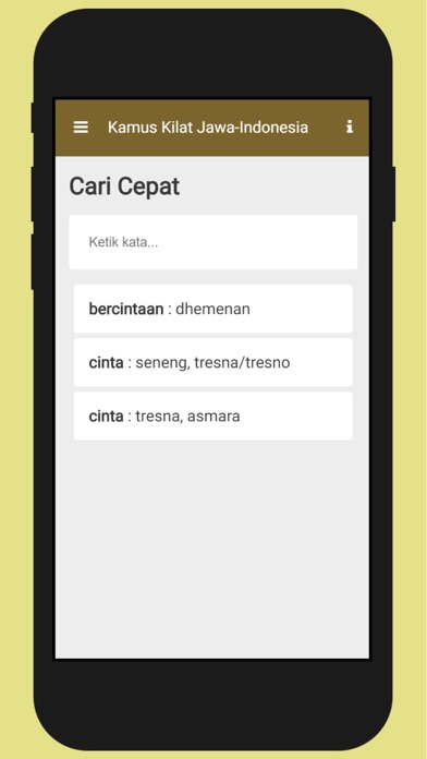 Kamus Kilat Jawa-Indonesia screenshot 2