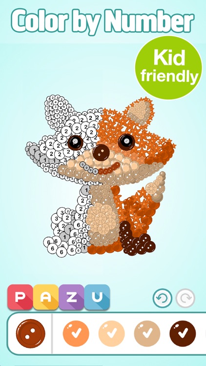 Color by number games for kids