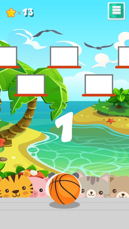 Swipe Ball : Animal On Beach