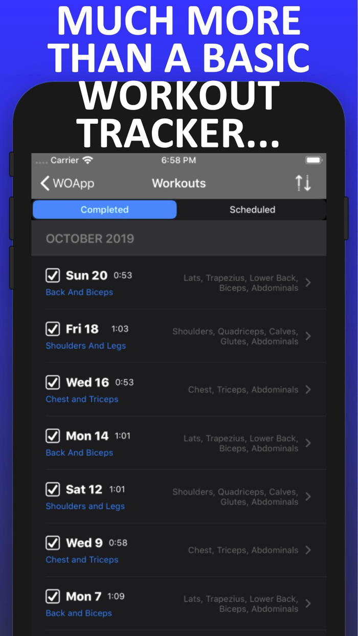 WOApp - Workout tracker