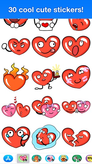 Hearts - Cute stickers(圖4)-速報App