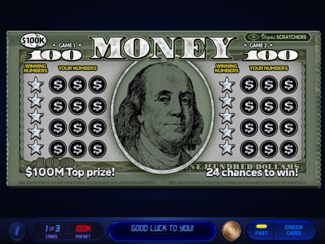 Cheats for Vegas Lottery Scratchers