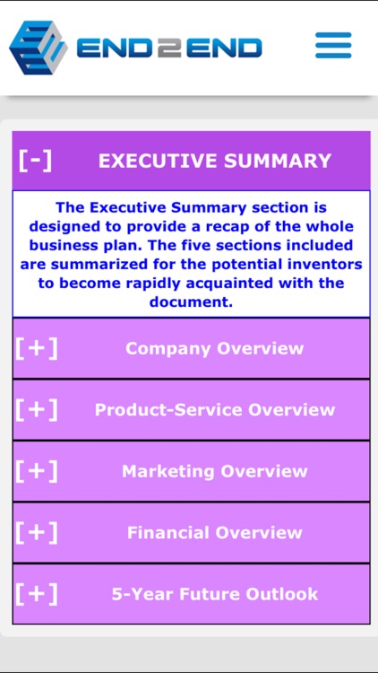 End 2 End Business Plan