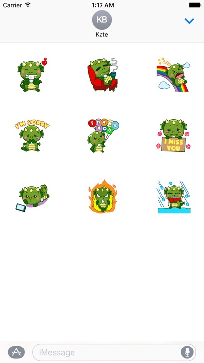 Cute Baby Dragon Stickers Pack