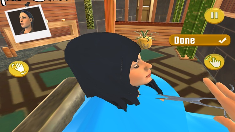 Girls Hair Cutting Game 3D screenshot-3