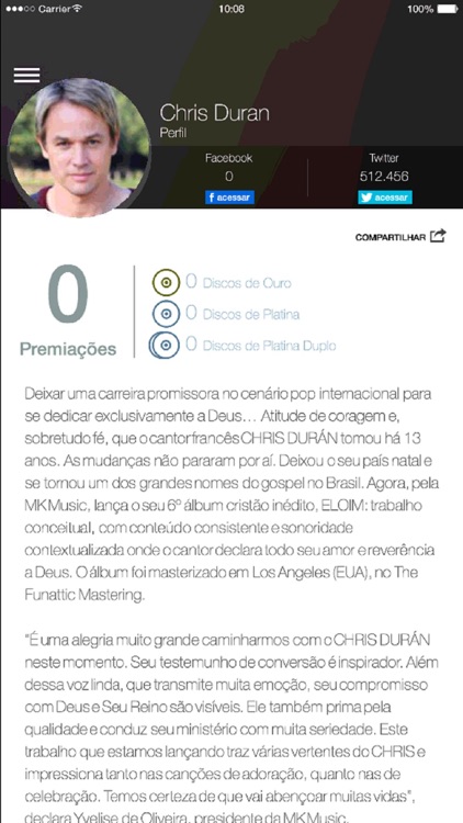 Chris Duran - Oficial