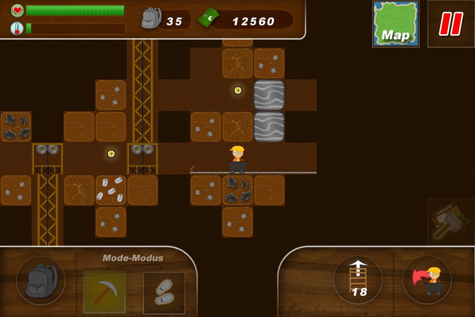 Treasure Miner - 2d gem mine screenshot 3