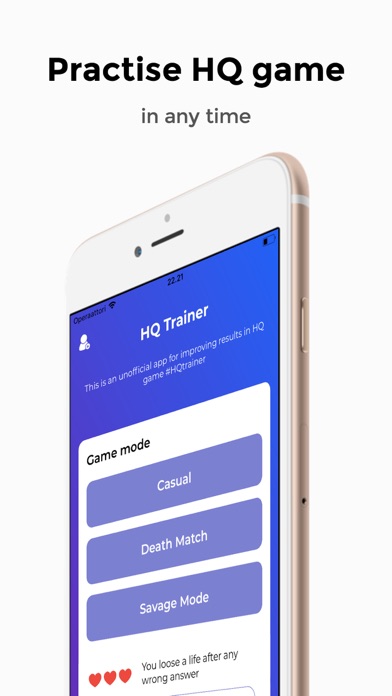 How to cancel & delete HQ Trainer from iphone & ipad 1