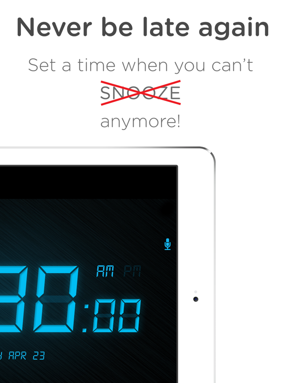 SpeakToSnooze - Alarm clock with voice control commands to snooze and turn off your alarm! screenshot