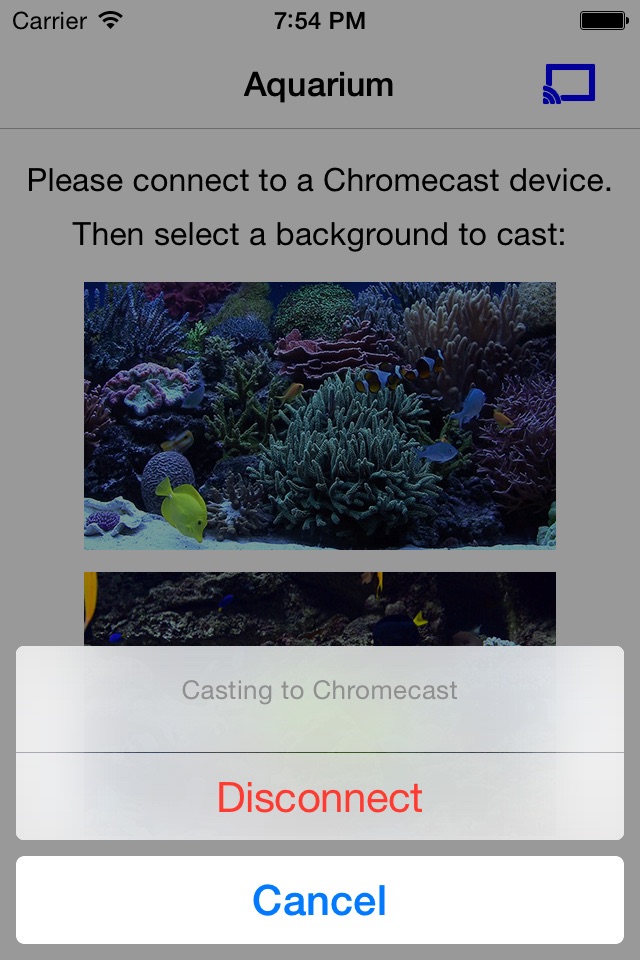 Aquarium on TV for Chromecast screenshot 3