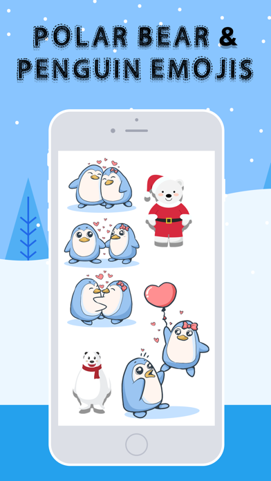 Polar Bear and Penguin Emojis screenshot 2