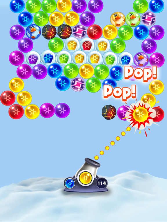 Frozen Pop - Bubble Shooter screenshot 2