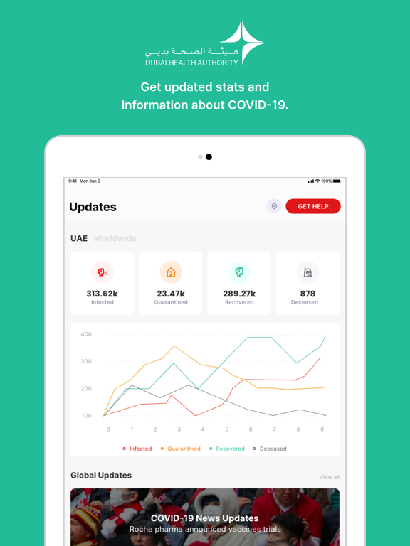 Screenshot #4 pour COVID19 - DXB Smart App