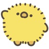 fluffy chick sticker