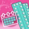 This application will help you remember every day to take your birth control pills, so that you don't miss a day