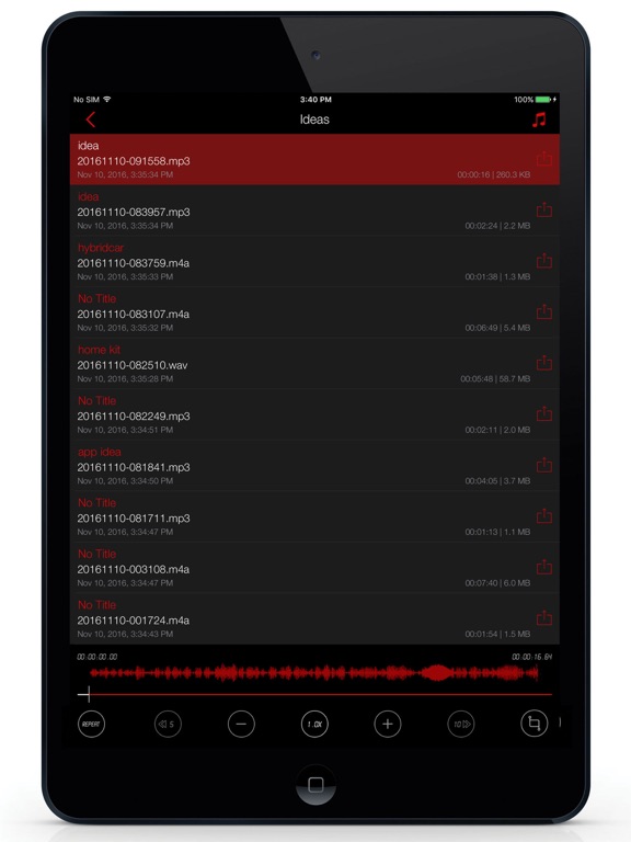 Awesome Voice Recorder screenshot 3