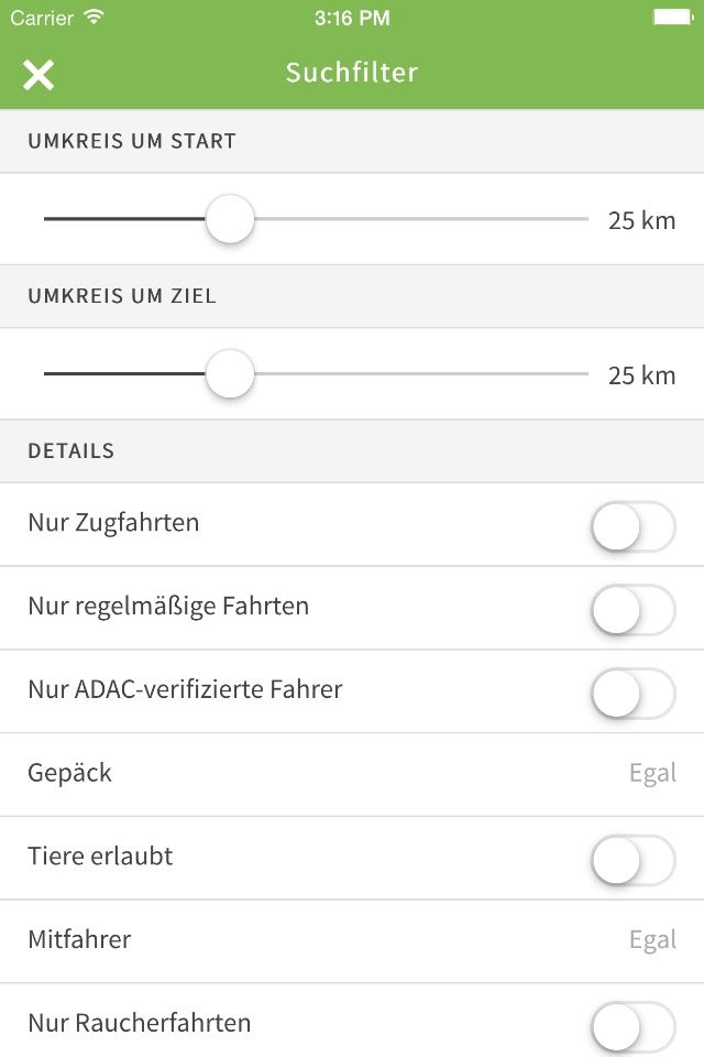 Fahrgemeinschaft screenshot 2