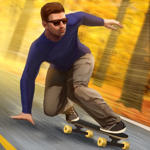 Longboard Racer Simulator 3D Icon