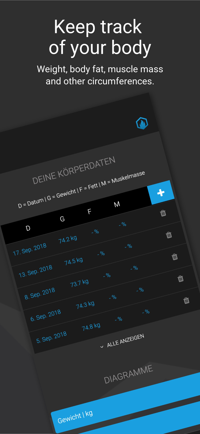 GAINSFIRE Workout Tracker Log