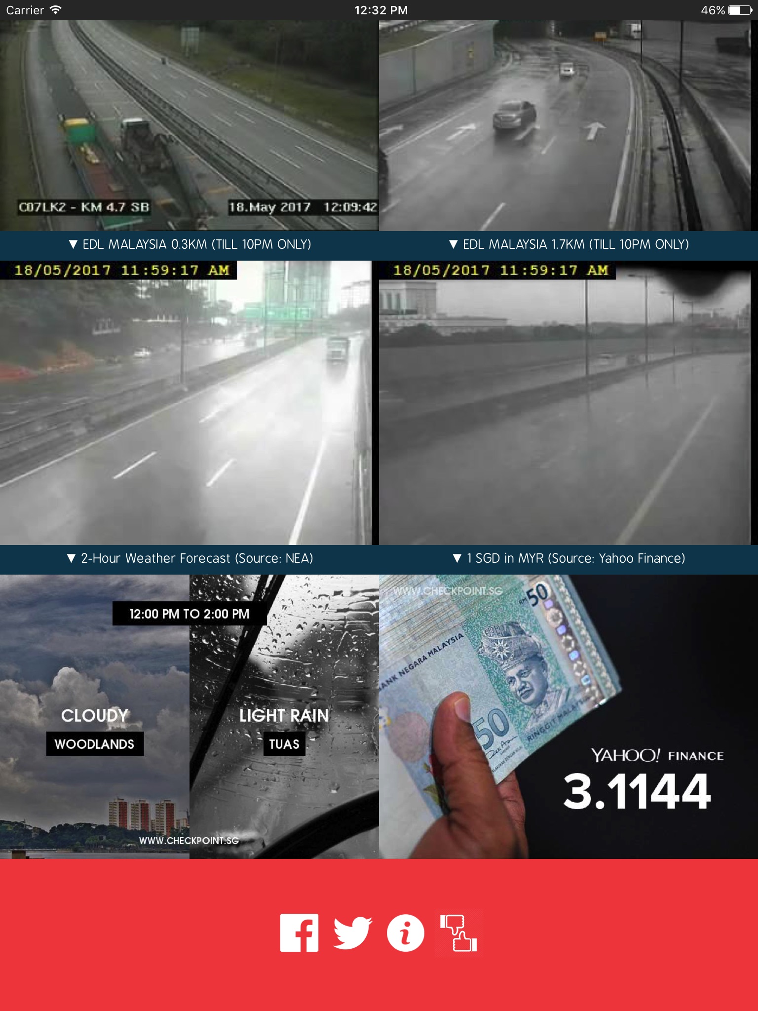 Checkpoint.sg Traffic Camera screenshot 2