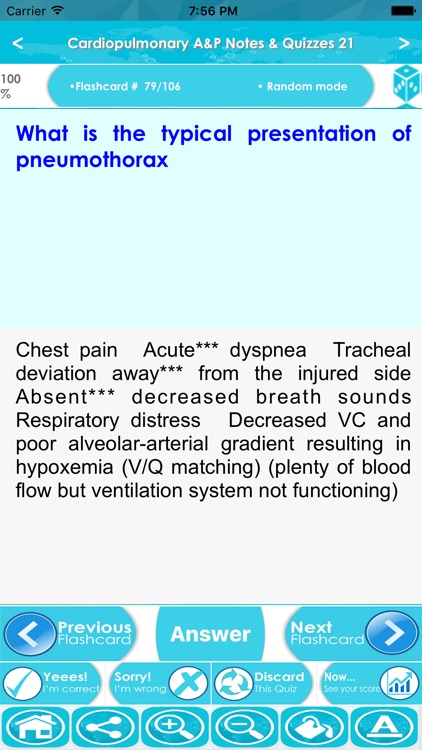 Cardiopulmonary A&P Exam Prep screenshot-3