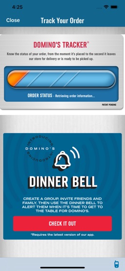 Domino's Pizza USA app screenshot