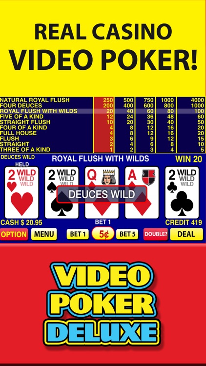 Video Poker Deluxe Casino screenshot-0
