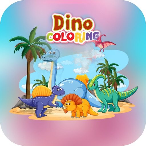 Color Dinosaur Coloring Pages Icon