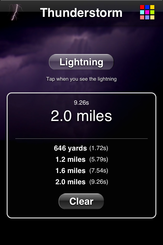 Thunderstorm Calculator screenshot 3