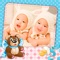 "Capture your precious pregnancy and edit your pictures with newborn baby pictures with beautiful photo frames, stickers and personalized text messages