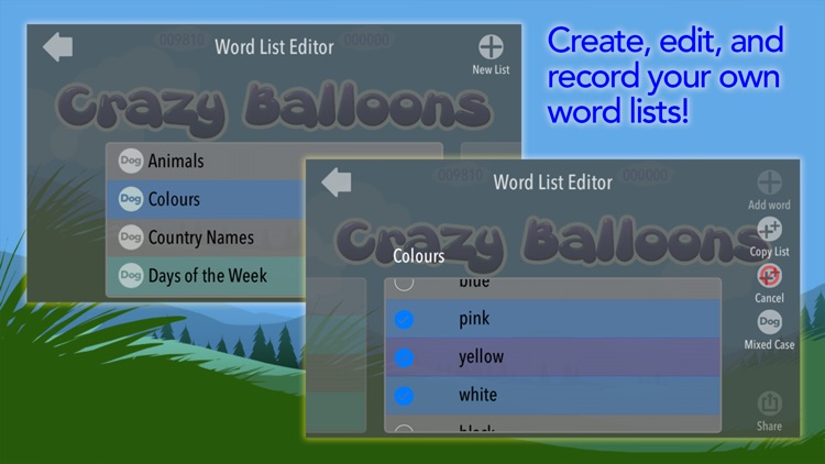 Spelling Balloons