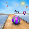 Crazy Ball Run Sky Ramp Game