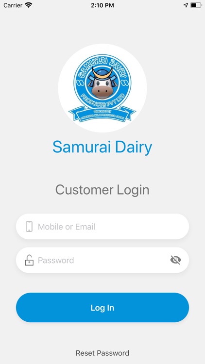 Samurai Dairy Customer App