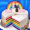 Icon Wedding Rainbow Cake