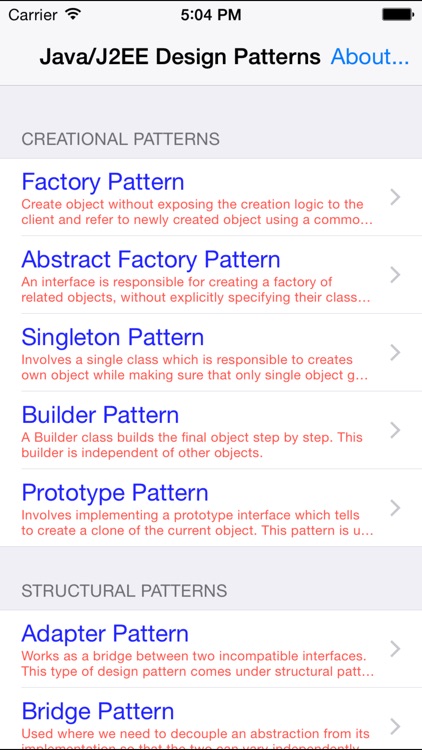 Design Patterns for Java/J2EE