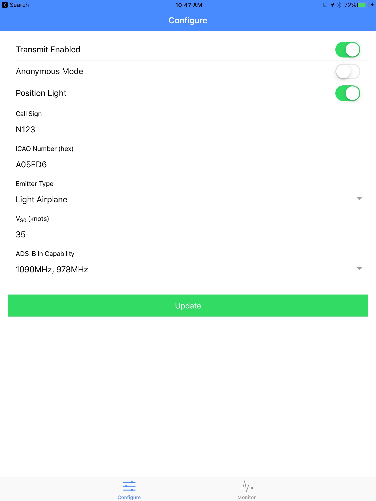 uAvionix skyBeacon Installer screenshot 2