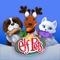 Santa’s Elf Pets® are ready for a snack, and you can help by launching treats for them to catch