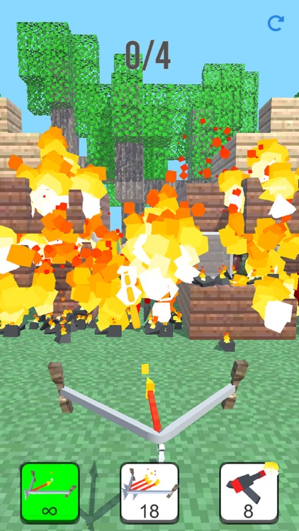 Burn it Down! 3D Pixel Game screenshot-3