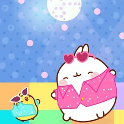 Molang and Piu Piu Valentines Day Wallpaper  Molang Official Website