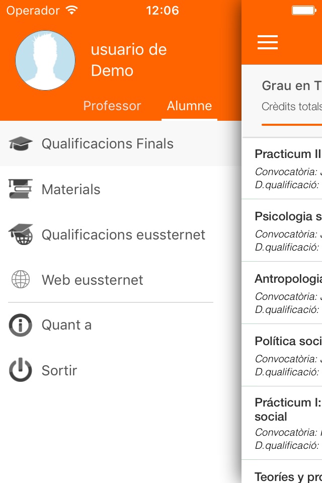 Academic Mobile EUSS screenshot 2