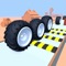 Knock down walls, fly between platforms and complete the course before hitting obstacles and blowing up the wheels