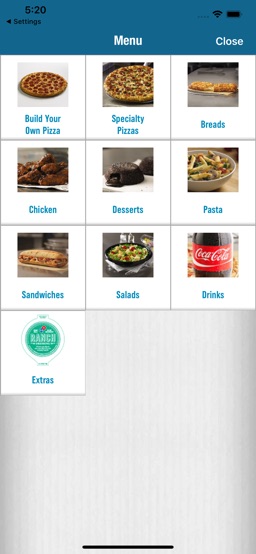 Domino's Pizza USA app screenshot