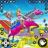 Color Horse Riding Horse Race
