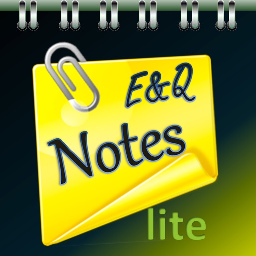E&Q Notes lite iOS App