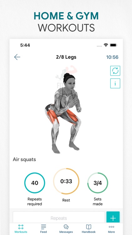 Workout app Fitness Online