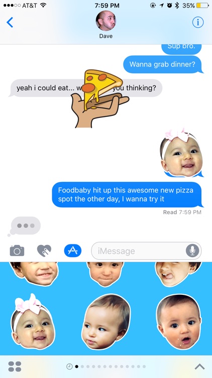 foodbabyny Stickers
