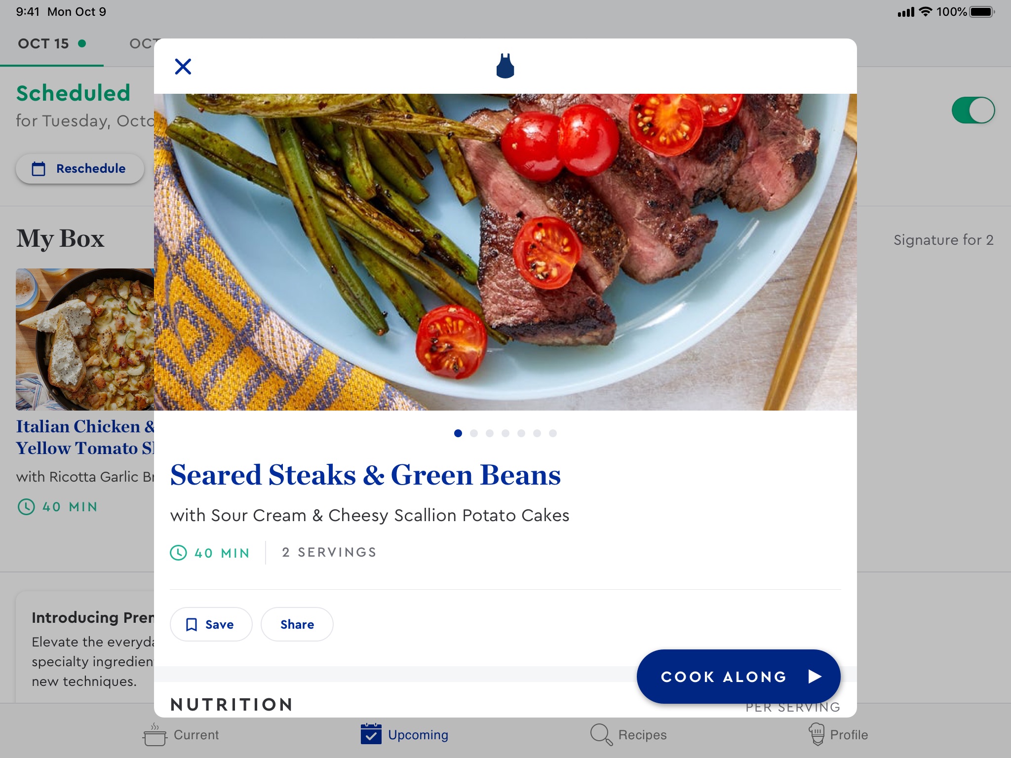 Blue Apron: Meal Kits screenshot 2