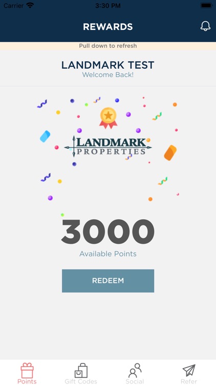 Landmark Reward Points