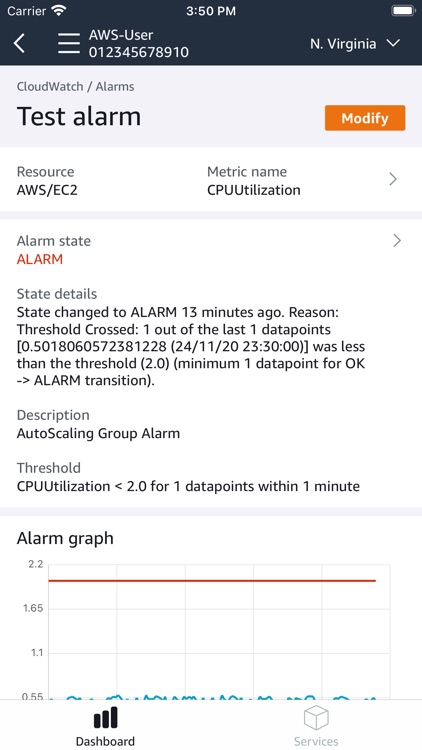 AWS Console screenshot-3